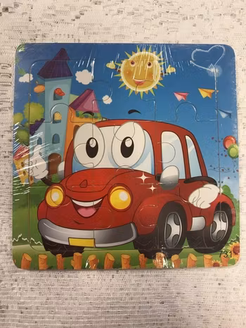 Pedagogisk Barn Trä Pussel, 9 Bitar
