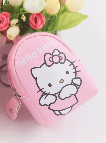 Hello Kitty Mini Ryggsäck / Myntbörs / Nyckelfall