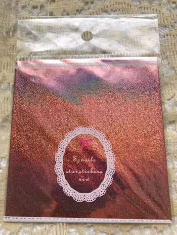 Färgglada Glitter Nagelklistermärken