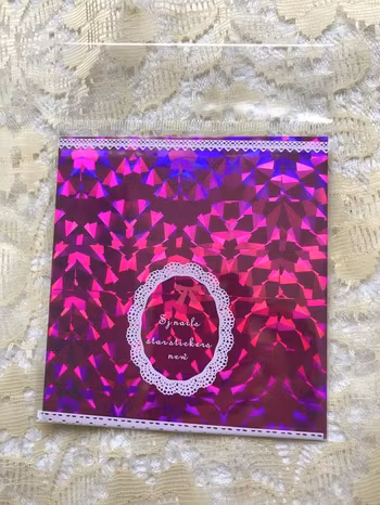 Färgglada Glitter Nagelklistermärken