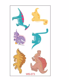 Barn Dinosaurie Tatuering