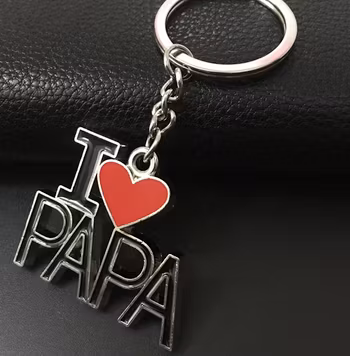 Jag älskar Mama / Pappa Nyckelring