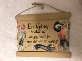 Roliga och Färgglada Handmålning Pergamenttavlor med Texter