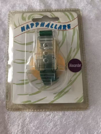 Napphållare med Namn