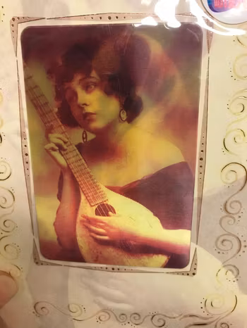 3D Motiv Retro Vintage Hälsningar Kort