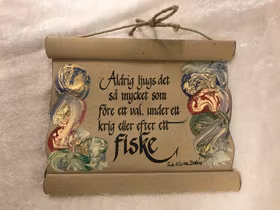 Roliga och Färgglada Handmålning Pergamenttavlor med Texter