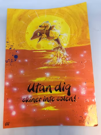 Roliga och färgglada Vykort med Texter och Bilder