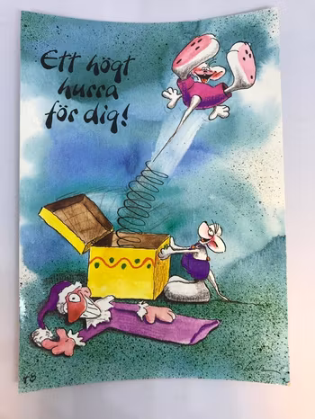 Roliga och färgglada Vykort med Texter och Bilder