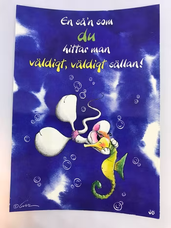 Roliga och färgglada Vykort med Texter och Bilder