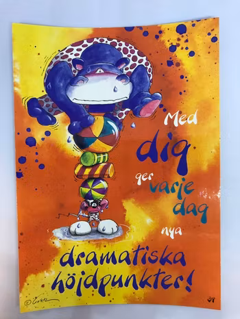 Roliga och färgglada Vykort med Texter och Bilder