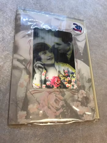 3D Motiv Retro Vintage Hälsningar Kort