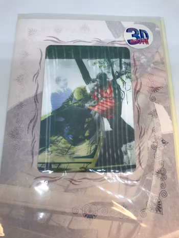 3D Motiv Retro Vintage Hälsningar Kort