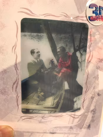 3D Motiv Retro Vintage Hälsningar Kort
