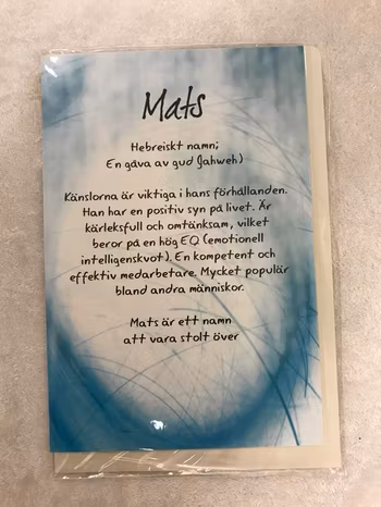 Roliga Hälsningar Kort med Namn och Texter