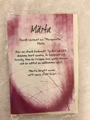 Roliga Hälsningar Kort med Namn och Texter