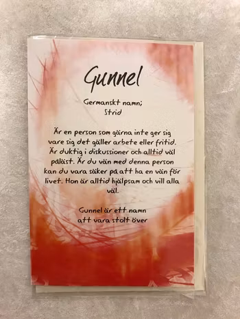 Roliga Hälsningar Kort med Namn och Texter