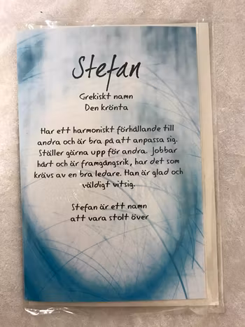 Roliga Hälsningar Kort med Namn och Texter