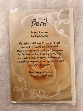 Roliga Hälsningar Kort med Namn och Texter