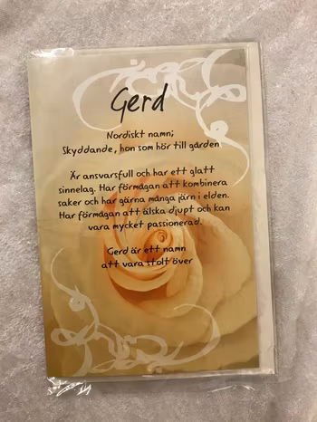 Roliga Hälsningar Kort med Namn och Texter
