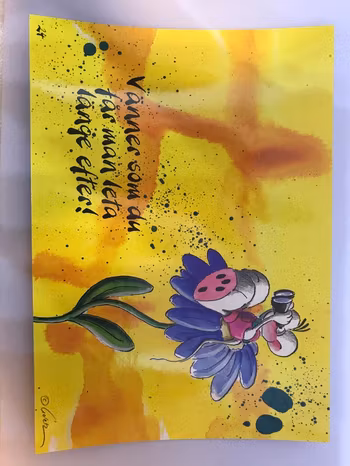 Roliga och färgglada Vykort med Texter och Bilder