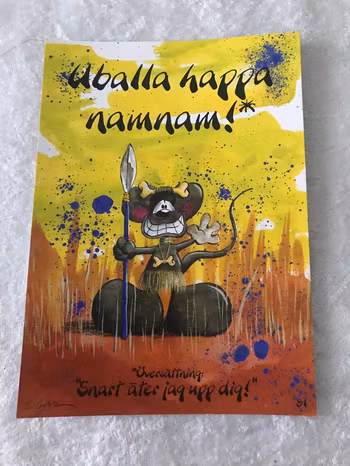 Roliga och färgglada Vykort med Texter och Bilder