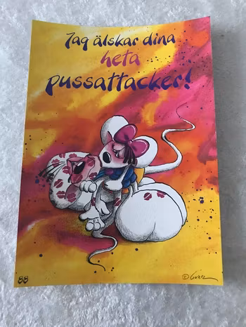 Roliga och färgglada Vykort med Texter och Bilder