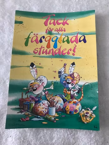 Roliga och färgglada Vykort med Texter och Bilder