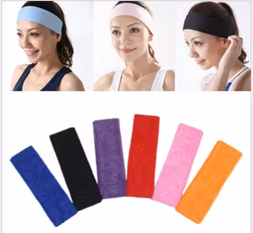 Elastiskt Sports / Yoga Hårband i Frotté