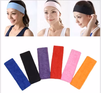 Elastiskt Sports / Yoga Hårband i Frotté