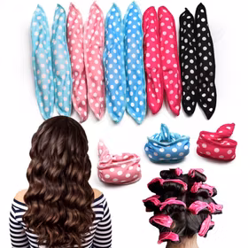 Hår Curlers Svamp Hår Lockar Bowknot Sleep Hair