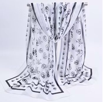 Dödskalle / Skull Scarf / Halsduk / Sjal
