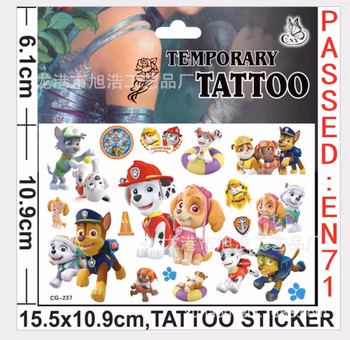 Paw Patrol Tatuering