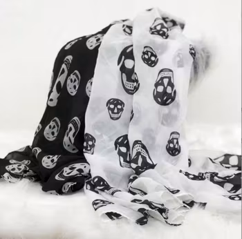 Dödskalle / Skull Scarf / Halsduk / Sjal