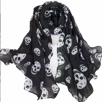 Dödskalle / Skull Scarf / Halsduk / Sjal