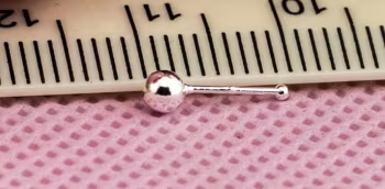 925 Silverpläterad  Näspiercing