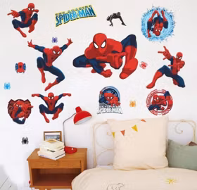 Spindelmannen Väggdekor Wall sticker - Barnrummet Vägg klistermärken