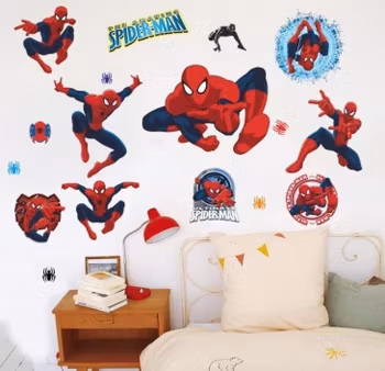 Spindelmannen Väggdekor Wall sticker - Barnrummet Vägg klistermärken