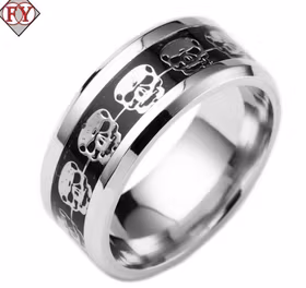 Dödskall / Skull Titanium Ring
