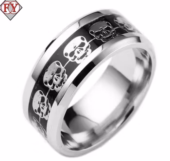 Dödskall / Skull Titanium Ring