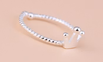 925 Silverpläterad Mode Ringar
