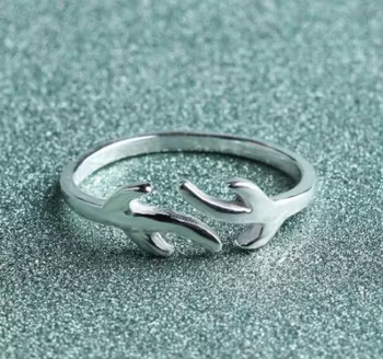 925 Silverpläterad Mode Ringar