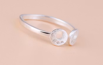 925 Silverpläterad Mode Ringar