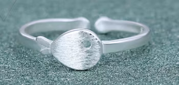 925 Silverpläterad Mode Ringar