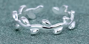 925 Silverpläterad Mode Ringar