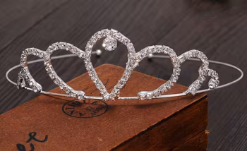 Strass / Kristall Brudkrona