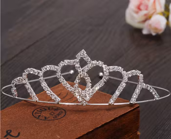 Strass / Kristall Brudkrona