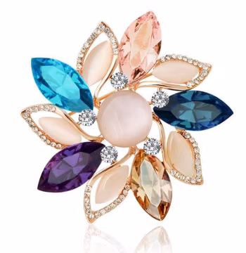 Vackra Strass Brosch