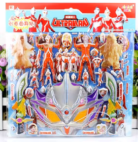 3D Ultraman Klistermärke med Mask