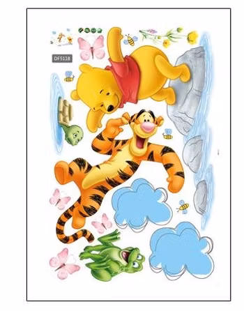 Nalle Puh Väggdekor Wallsticker - Barnrummet Väggklistermärken