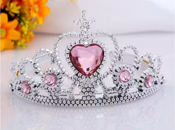 Prinsesskrona med Hjärta Diadem